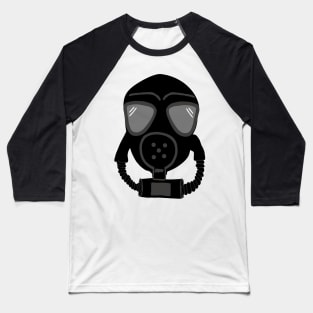 gas mask on grey Baseball T-Shirt